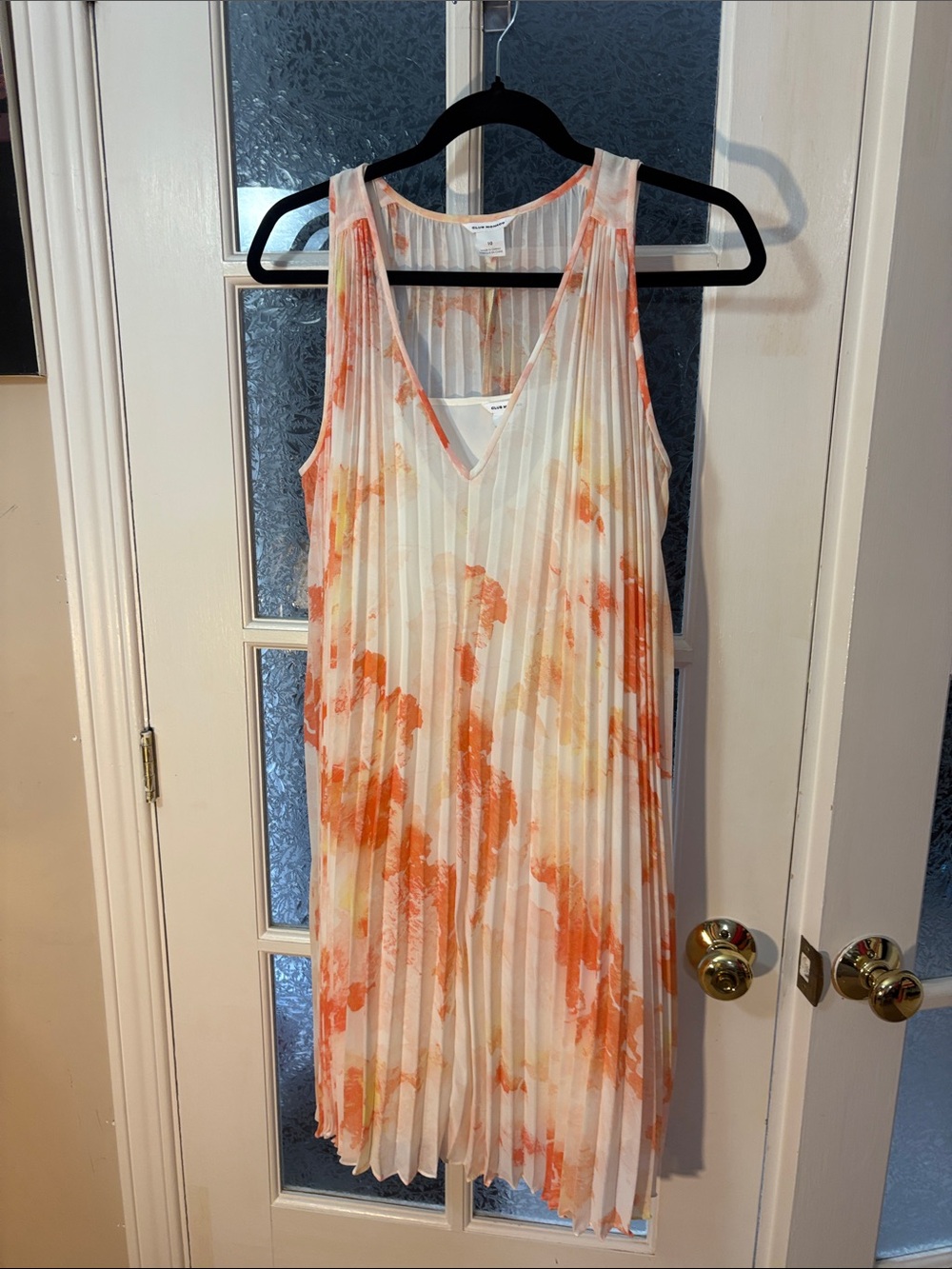 Club Monaco pleated dress with slip size 10